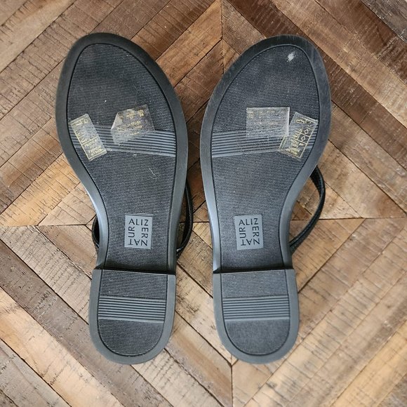 Naturalizer Black Sandal with Rhinestone Embellishments - Picture 4 of 4